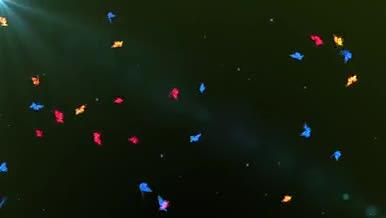 彩色蝴蝶飞舞可抠像视频视频的预览图